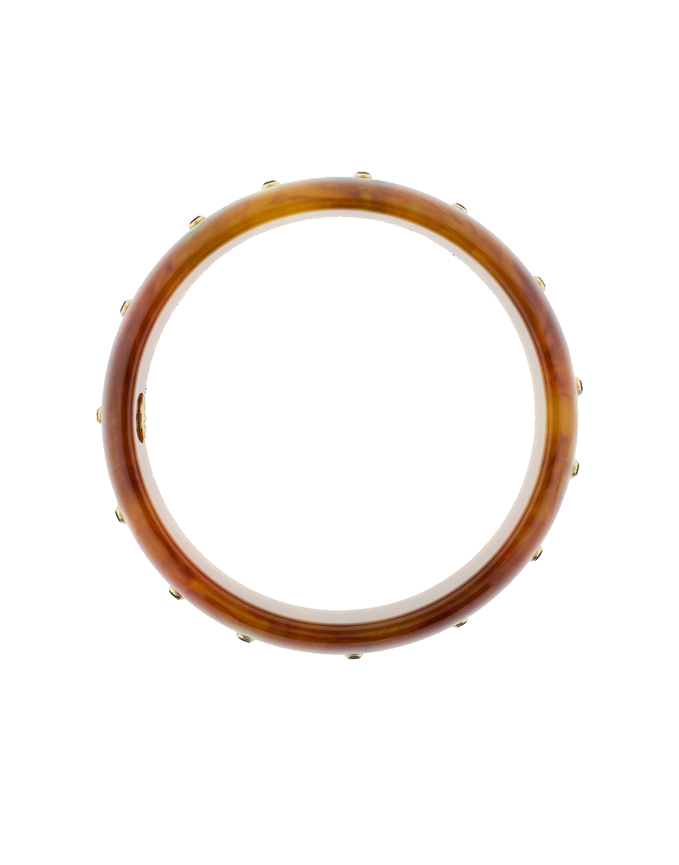 MARK DAVIS-Tortoise Bakelite Bangle-YELLOW GOLD