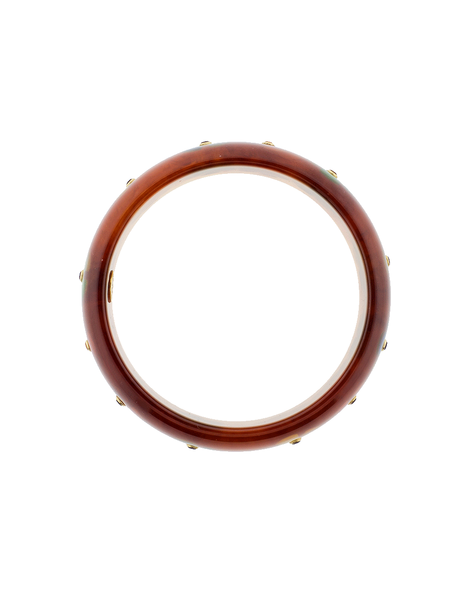 MARK DAVIS-Tortoise Bakelite Bangle-YELLOW GOLD