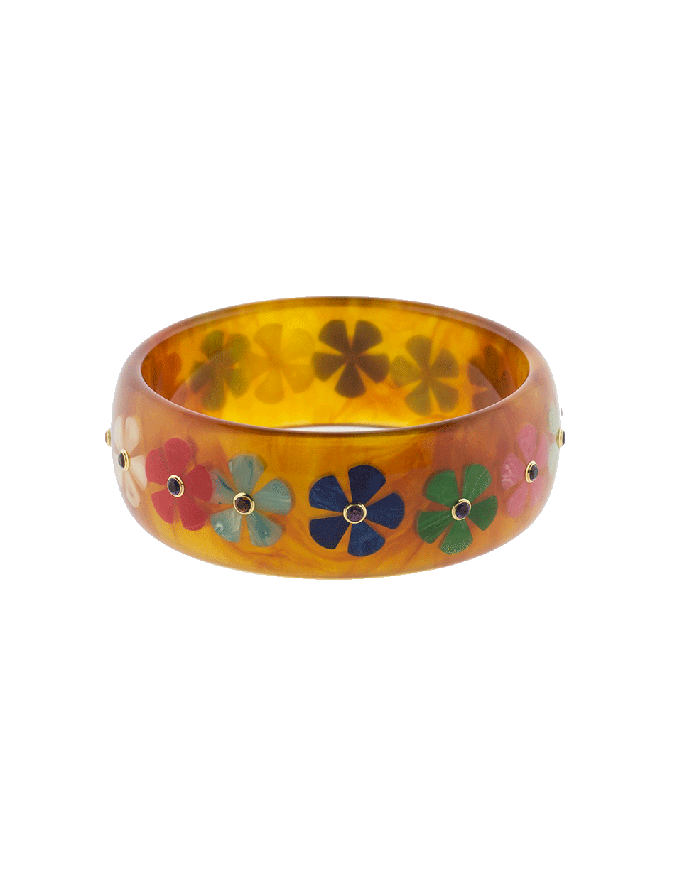 MARK DAVIS-Tortoise Bakelite Bangle-YELLOW GOLD