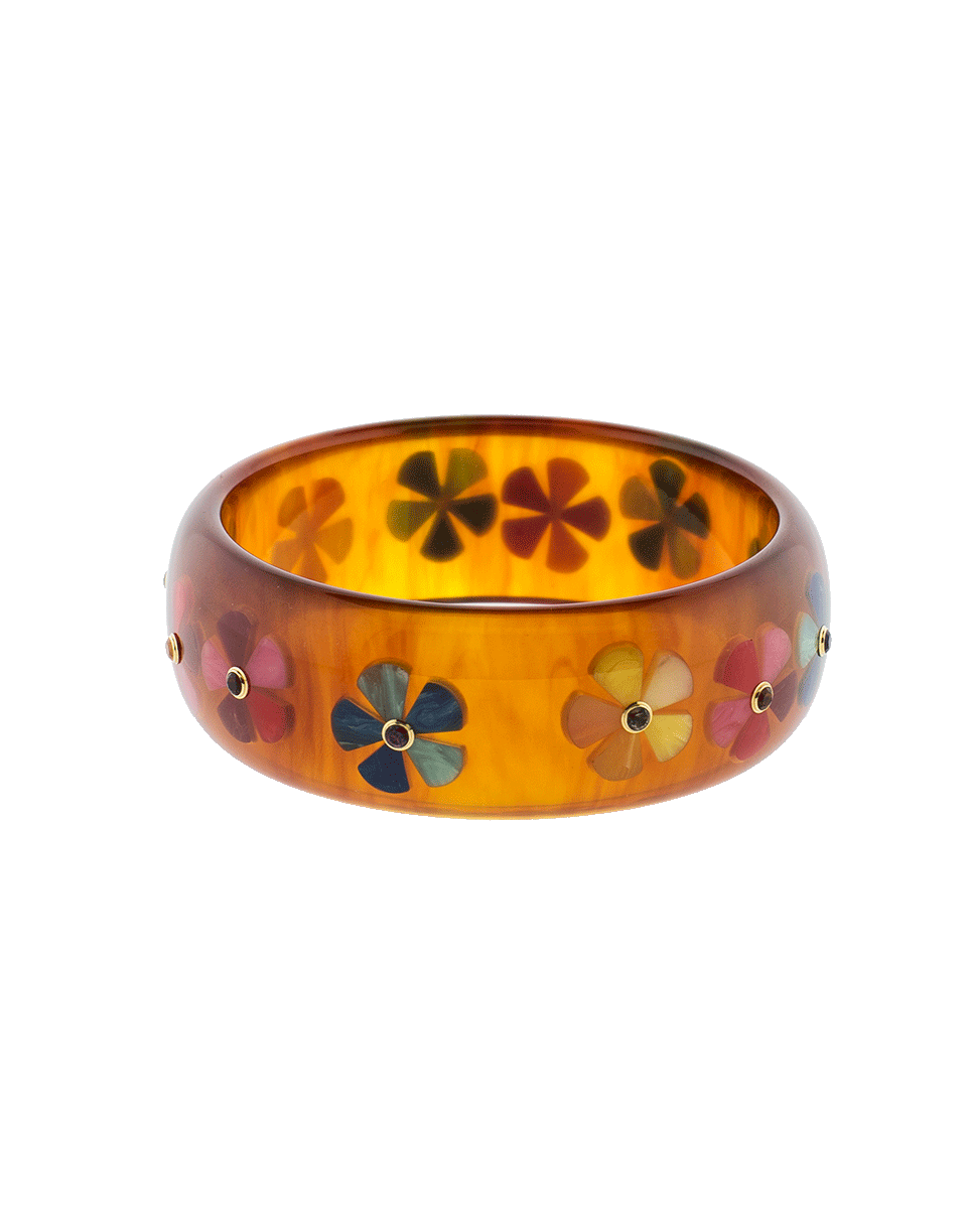 MARK DAVIS-Tortoise Bakelite Bangle-YELLOW GOLD