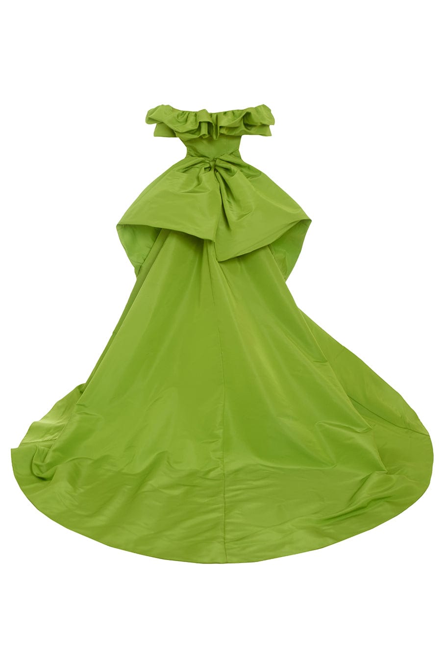 MARKARIAN-Etta Ruffle Gown With Train-CHARTREU