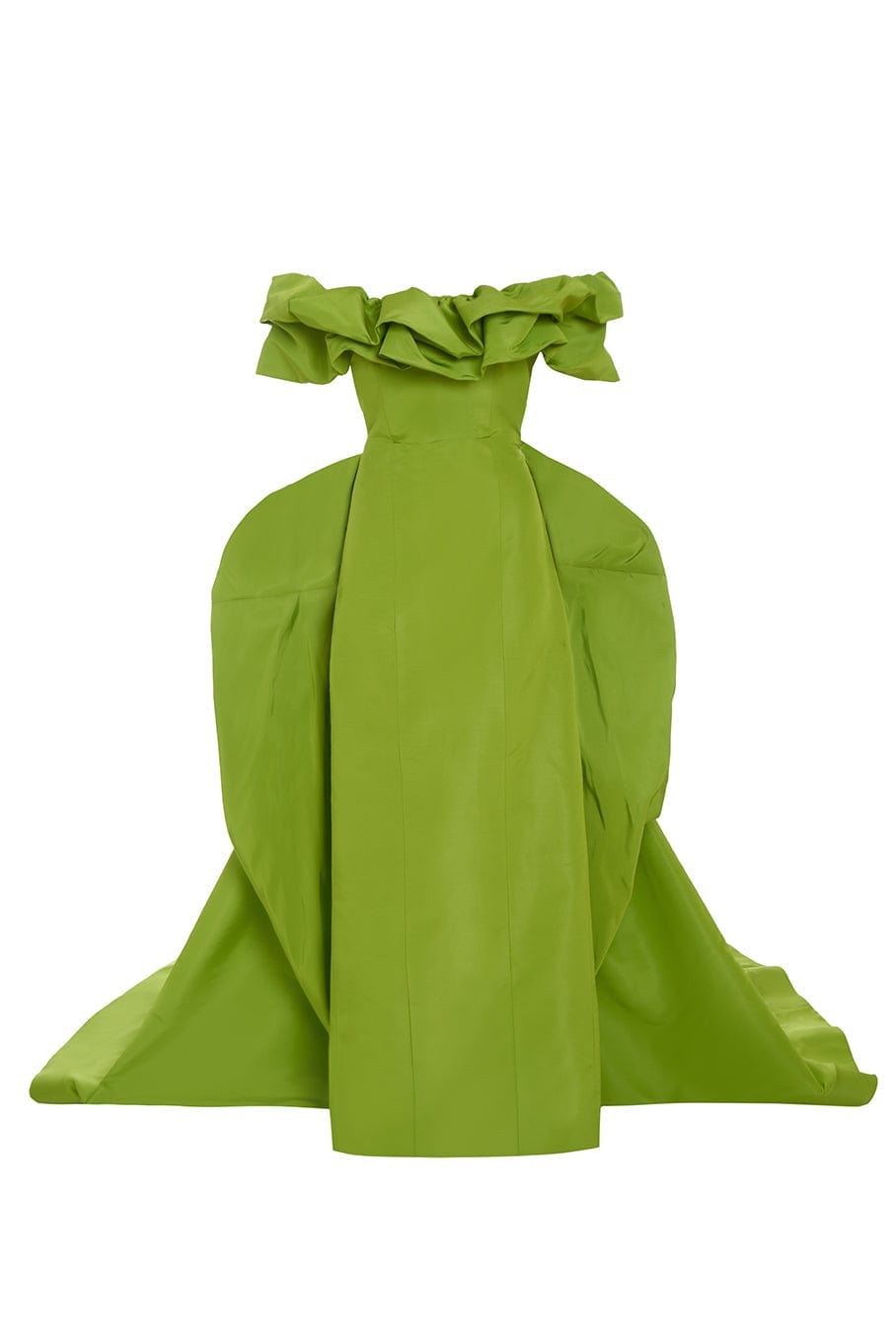MARKARIAN-Etta Ruffle Gown With Train-CHARTREU