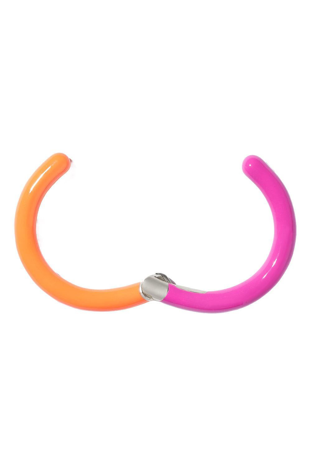Fuchsia Tacky Hinged Cuffling Bracelet-SILVER-6-6.5-JEWELRYFINE JEWELBRACELET O-MARLA AARON