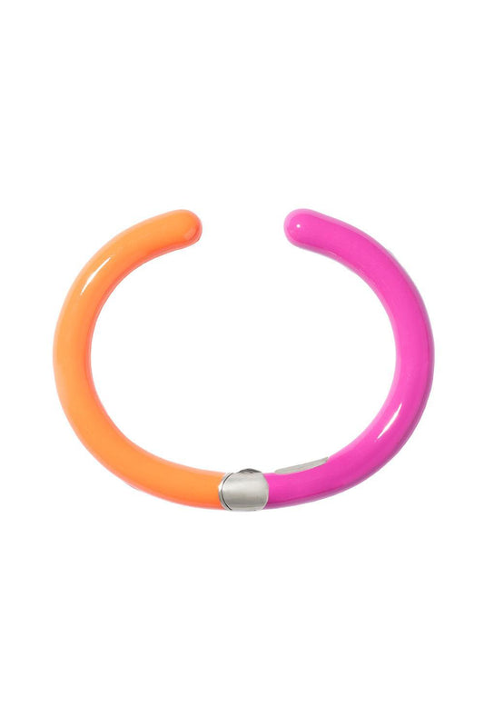 Fuchsia Tacky Hinged Cuffling Bracelet-SILVER-6-6.5-JEWELRYFINE JEWELBRACELET O-MARLA AARON