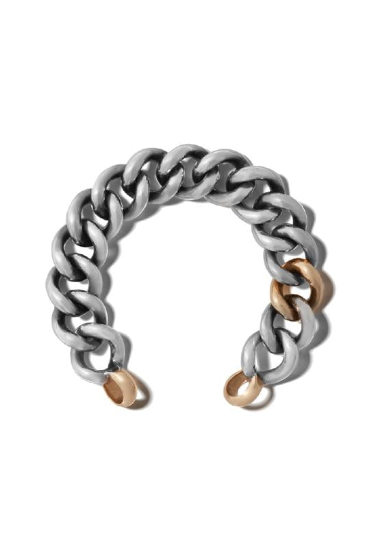 MARLA AARON-Mega Curb Chain Bracelet - Silver-SILVER