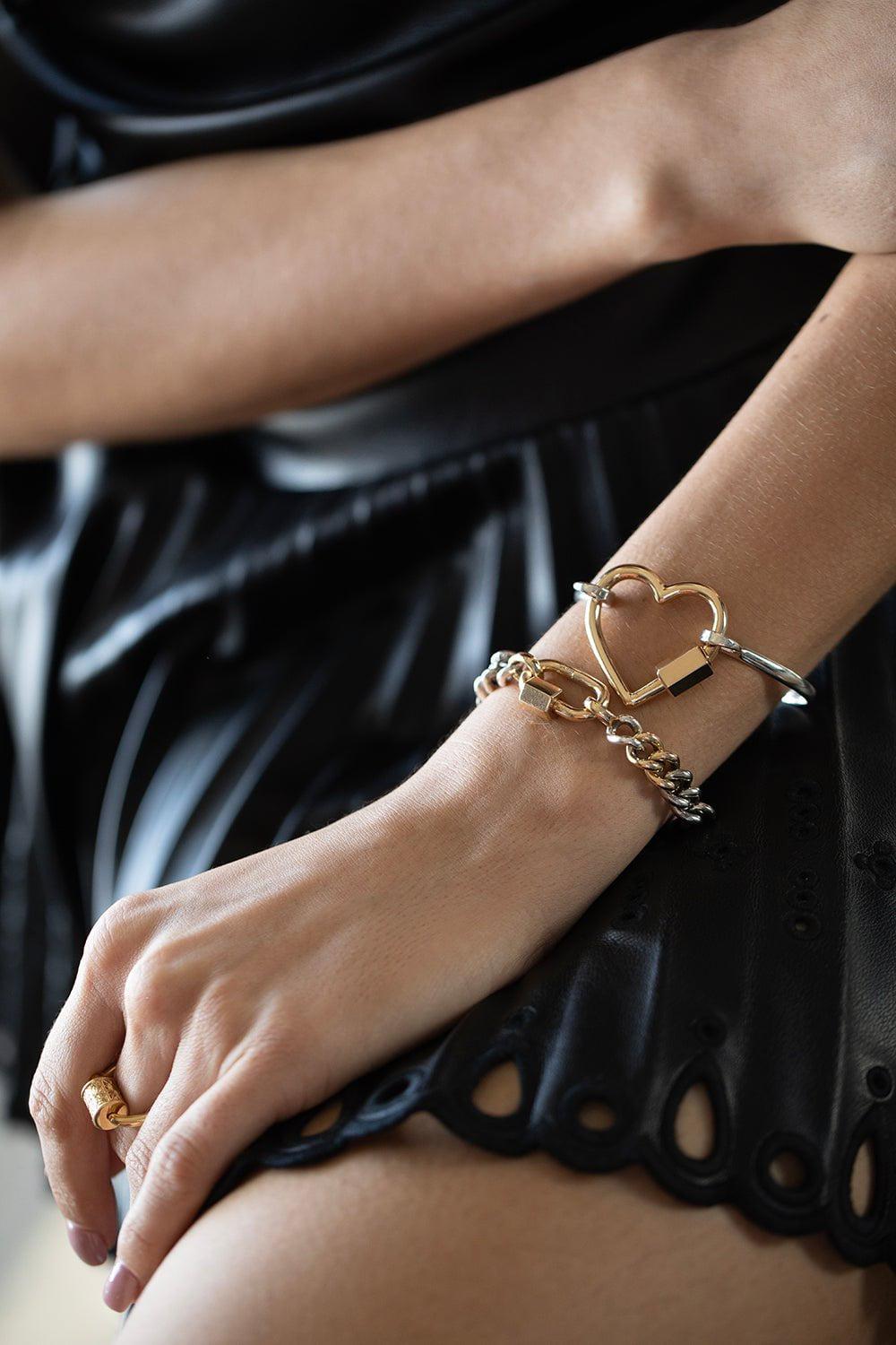 MARLA AARON-Mini Mega Curb Chain-SILVER