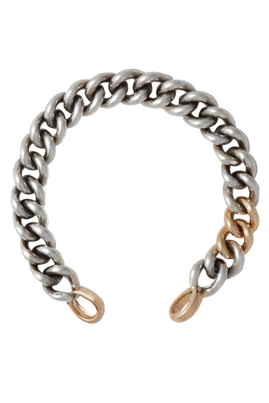 MARLA AARON-Mini Mega Curb Chain-SILVER