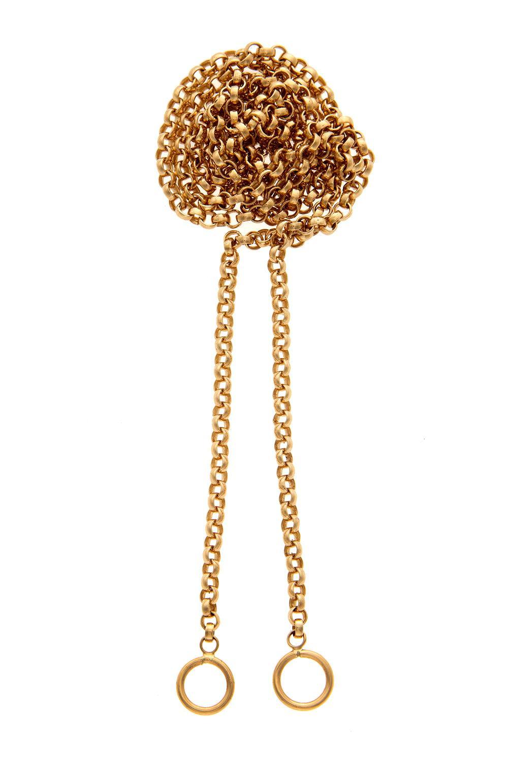 Rolo Chain Necklace-YELLOW GOLD-15-JEWELRYFINE JEWELBRACELET O-MARLA AARON