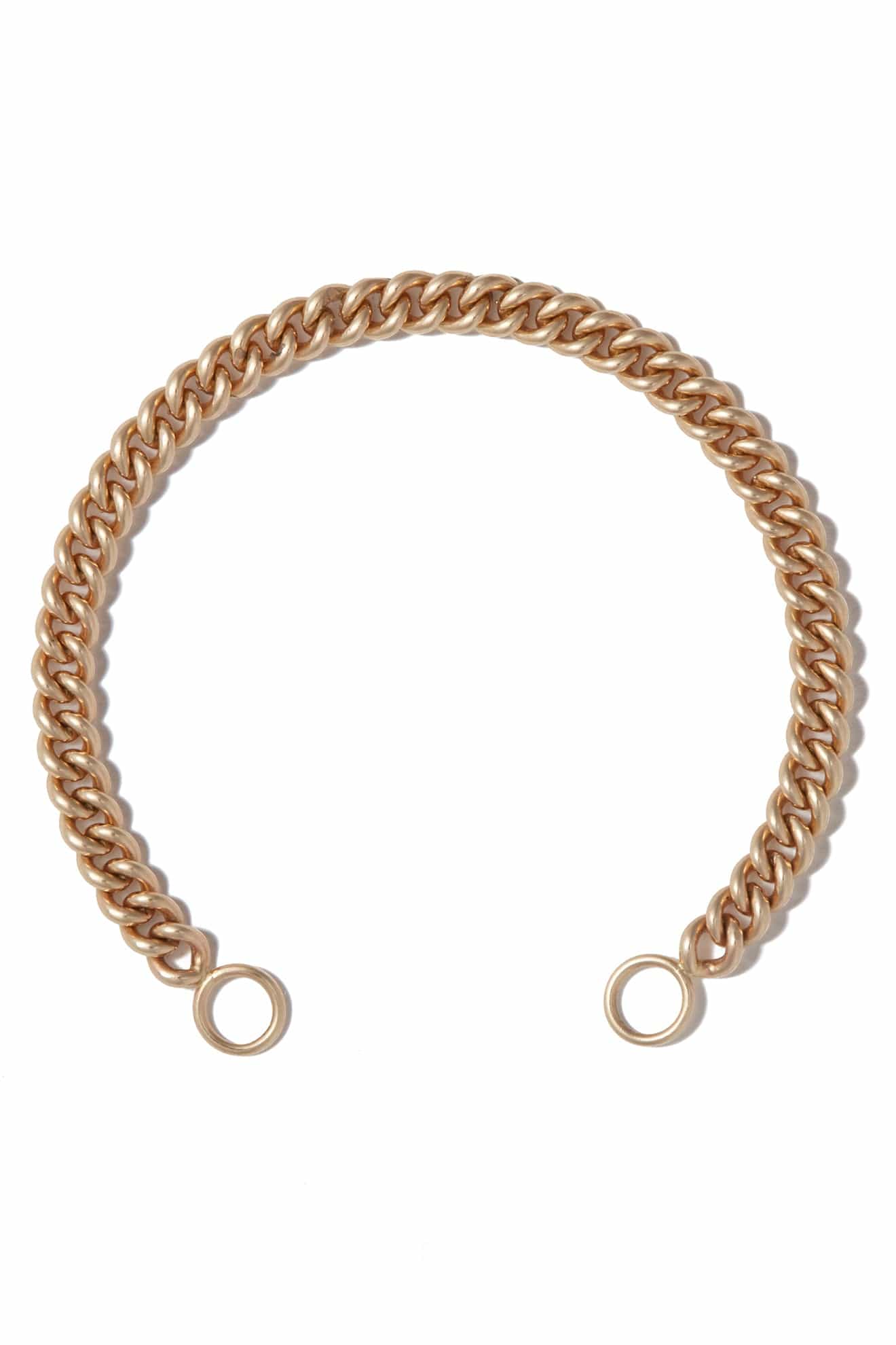 MARLA AARON-Heavy Curb Chain Bracelet-YELLOW GOLD