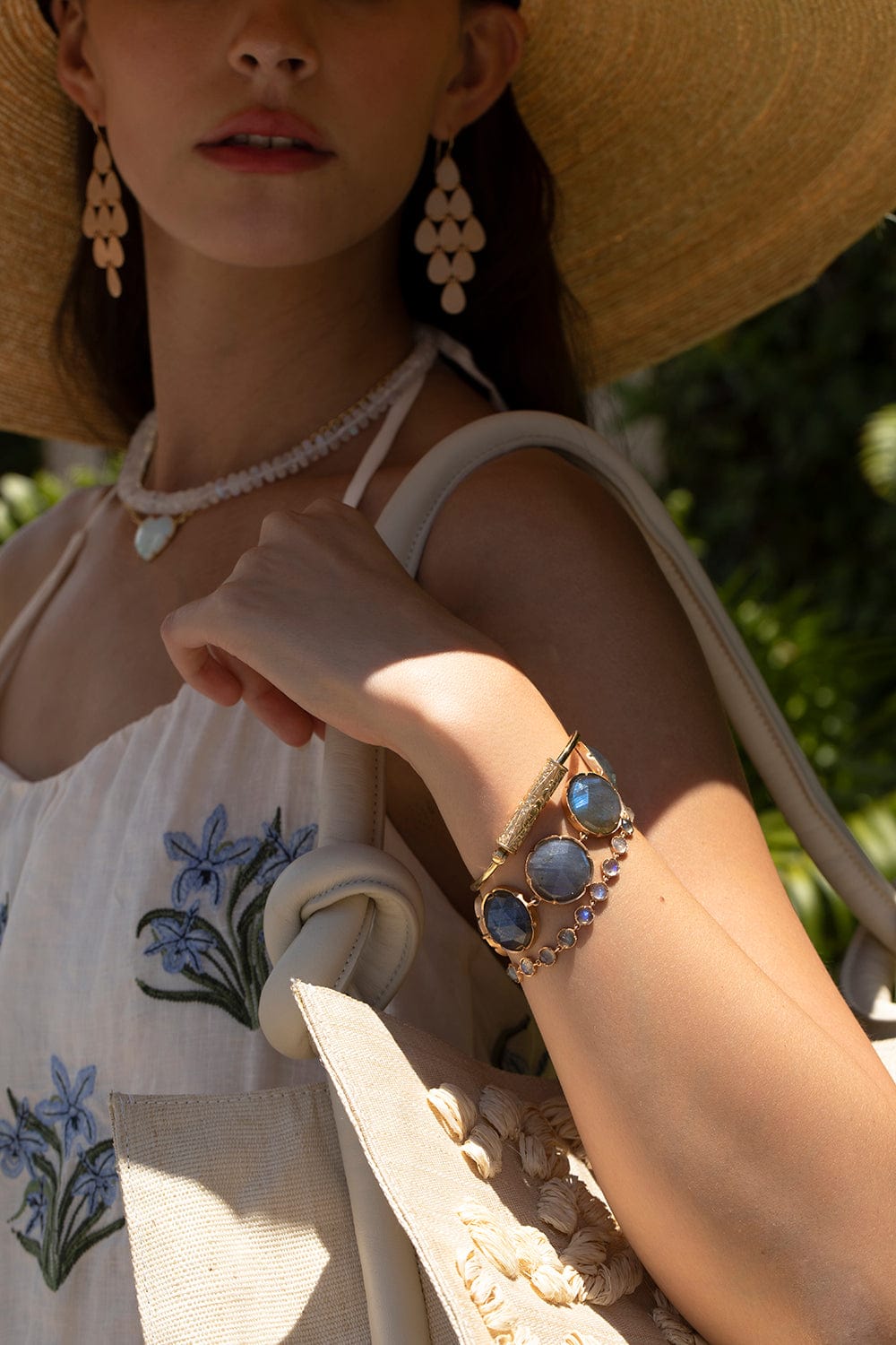 MARLA AARON-Hand Engraved Trundle Lock Bracelet-YELLOW GOLD