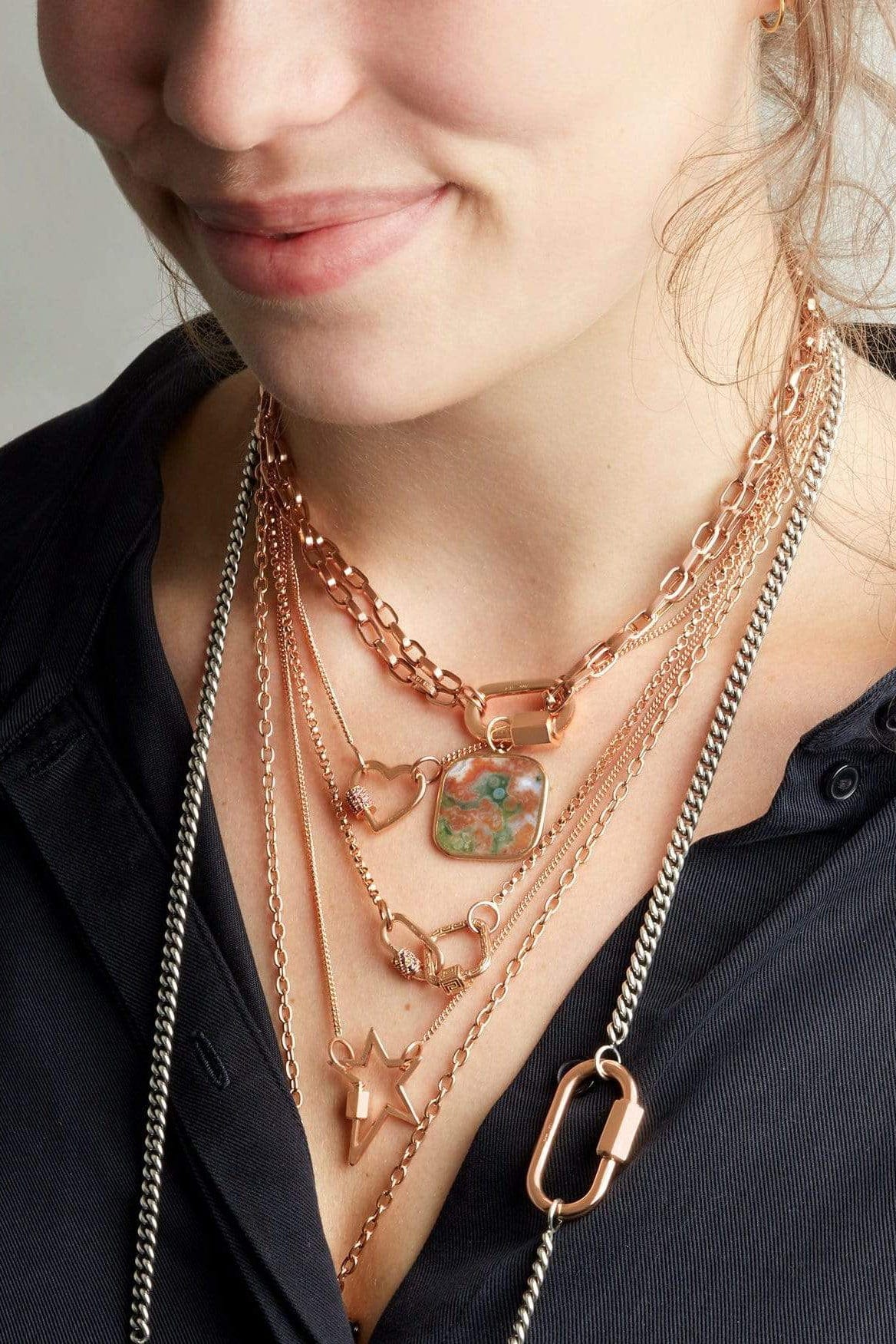 MARLA AARON-Pulley Chain - 24in-ROSE GOLD