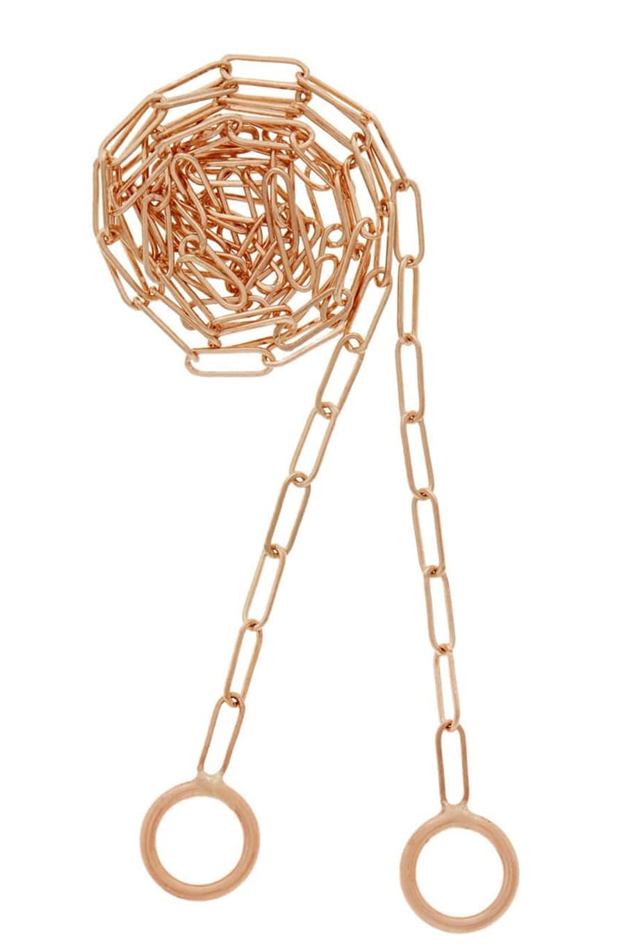 MARLA AARON-Squarelink Chain - 15in-ROSE GOLD