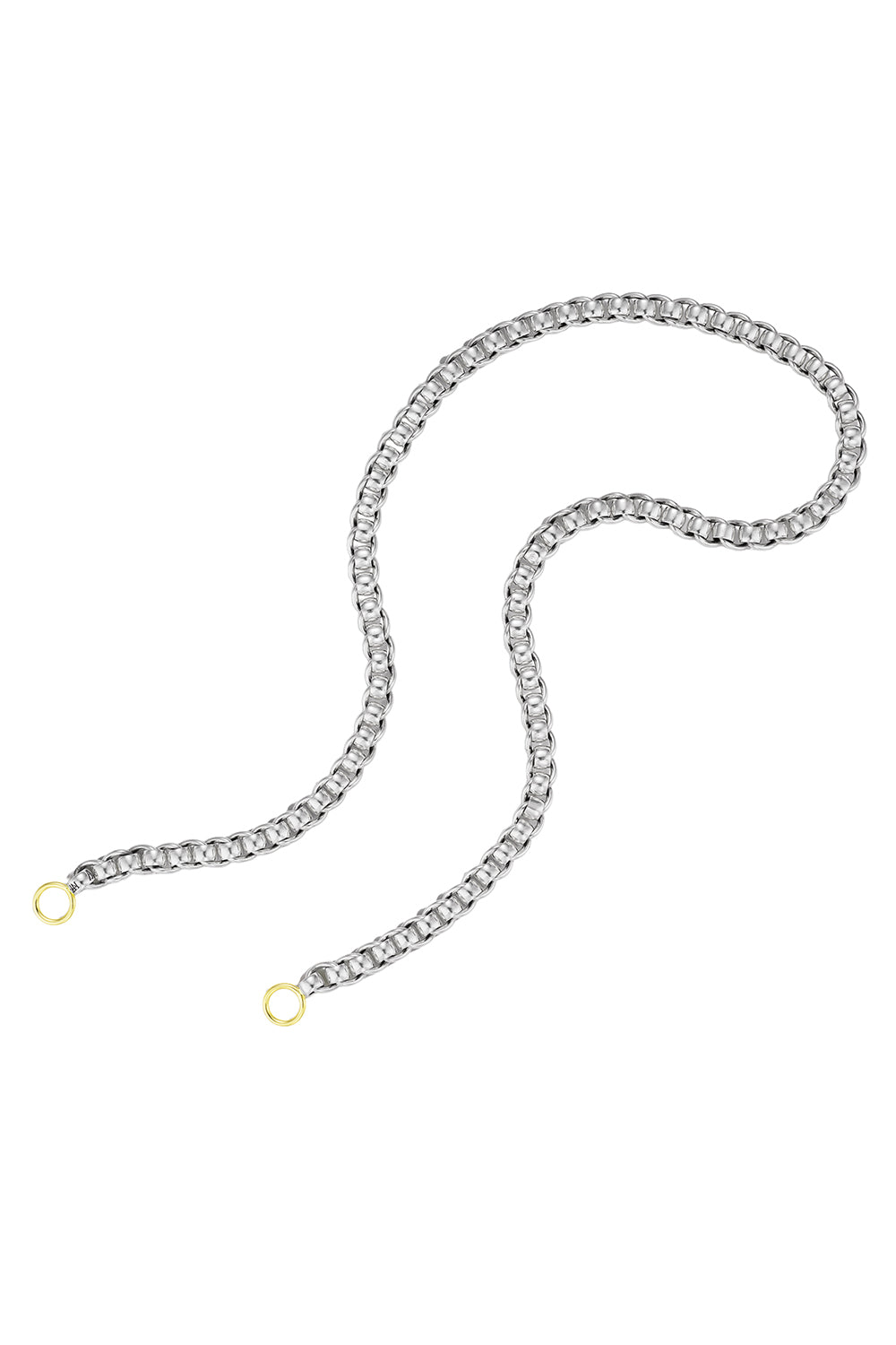 Rolling Curb Necklace-SILVER-15-JEWELRYFINE JEWELNECKLACE O-MARLA AARON