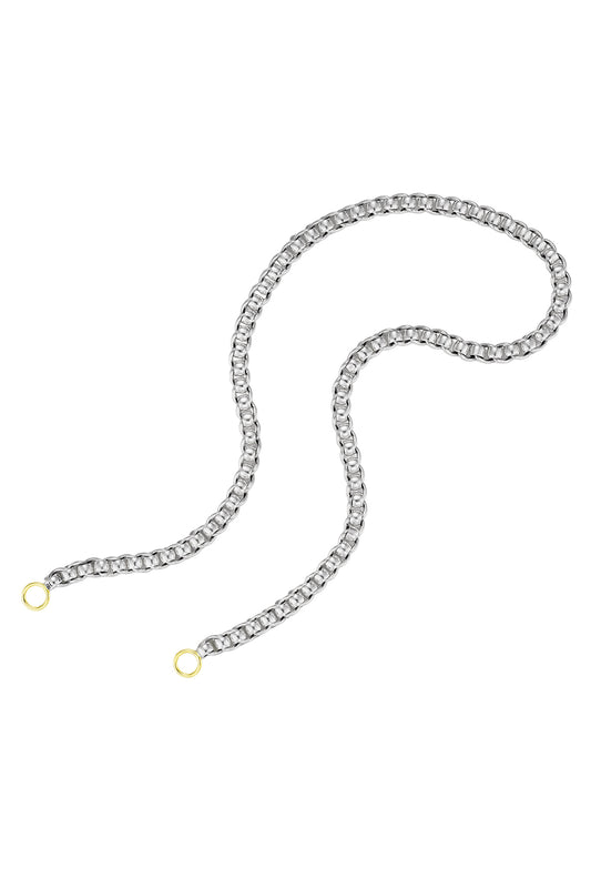 Rolling Curb Necklace-SILVER-15-JEWELRYFINE JEWELNECKLACE O-MARLA AARON