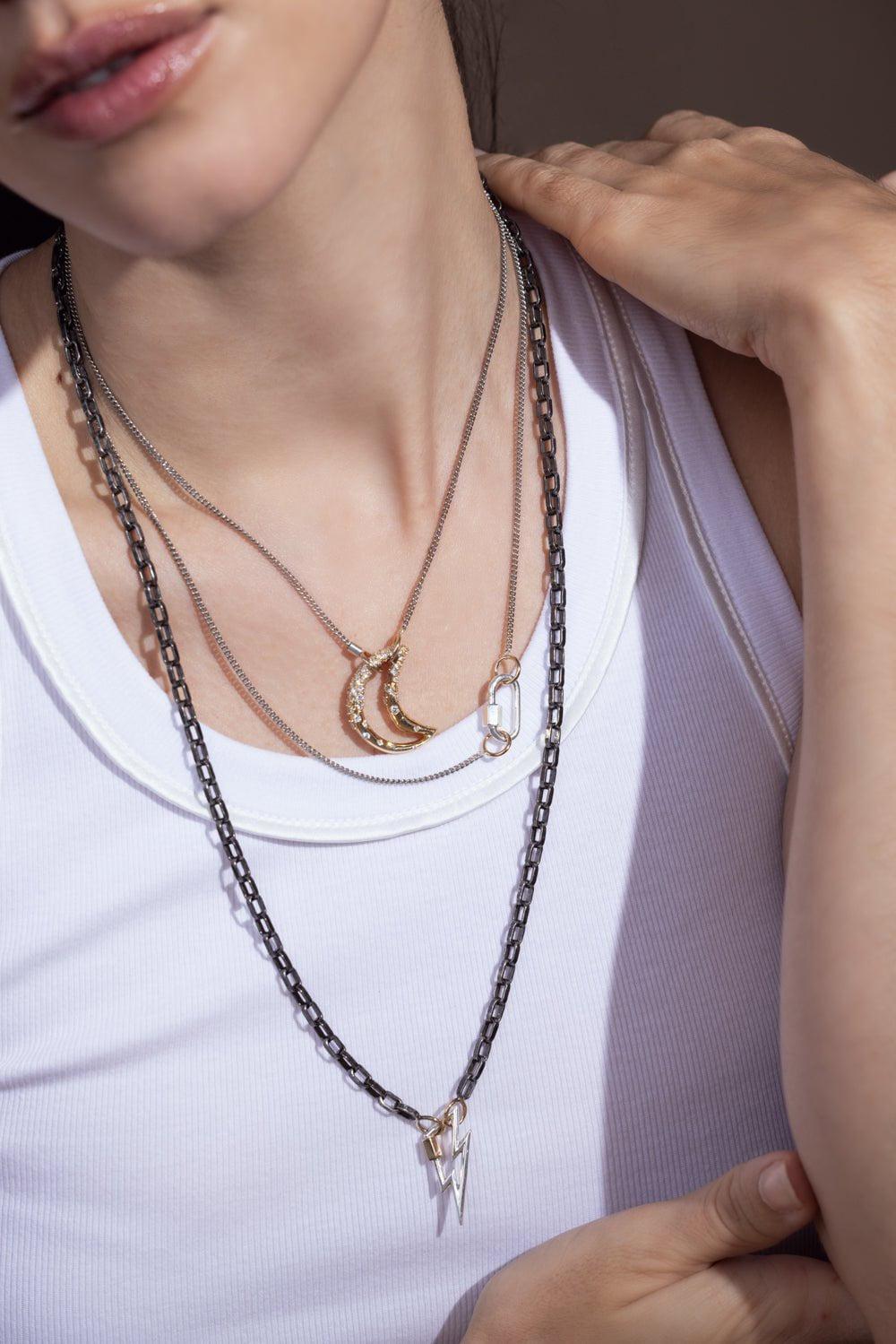 MARLA AARON-Biker Chain Necklace-SILVER