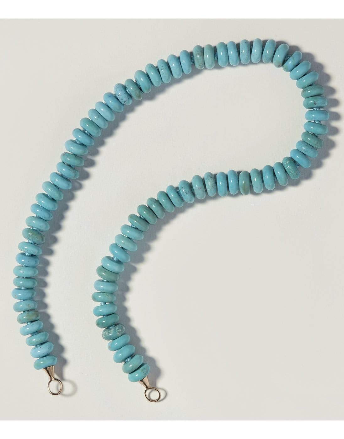 MARLA AARON-Turquoise Strand with White Gold Loops-WHITE GOLD