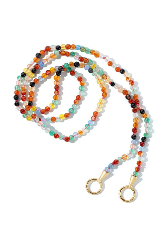 Agate Itty Bitty Strand Necklace-YELLOW GOLD-16-JEWELRYFINE JEWELNECKLACE O-MARLA AARON