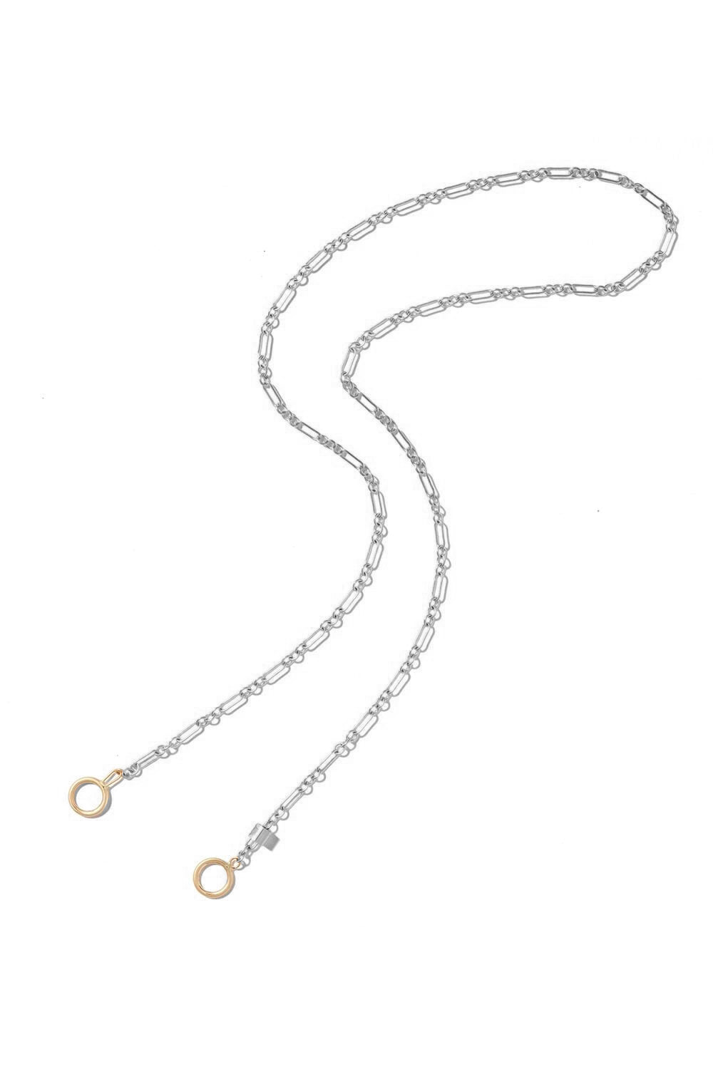 Old World Chain - Silver Yellow Gold - 18in-SILVER-18-JEWELRYFINE JEWELNECKLACE O-MARLA AARON