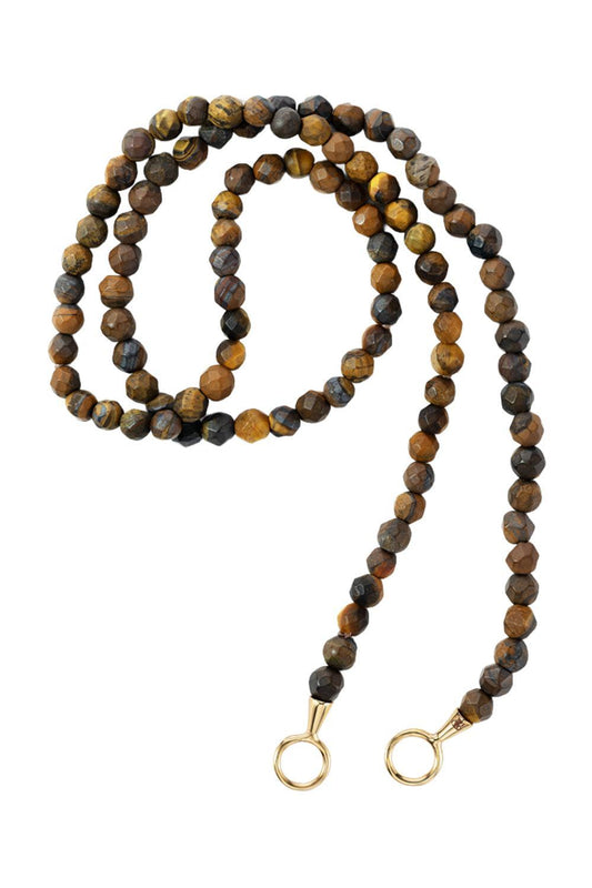 Tiger Iron Itty Bitty Strand Necklace-YELLOW GOLD-16-JEWELRYFINE JEWELNECKLACE O-MARLA AARON