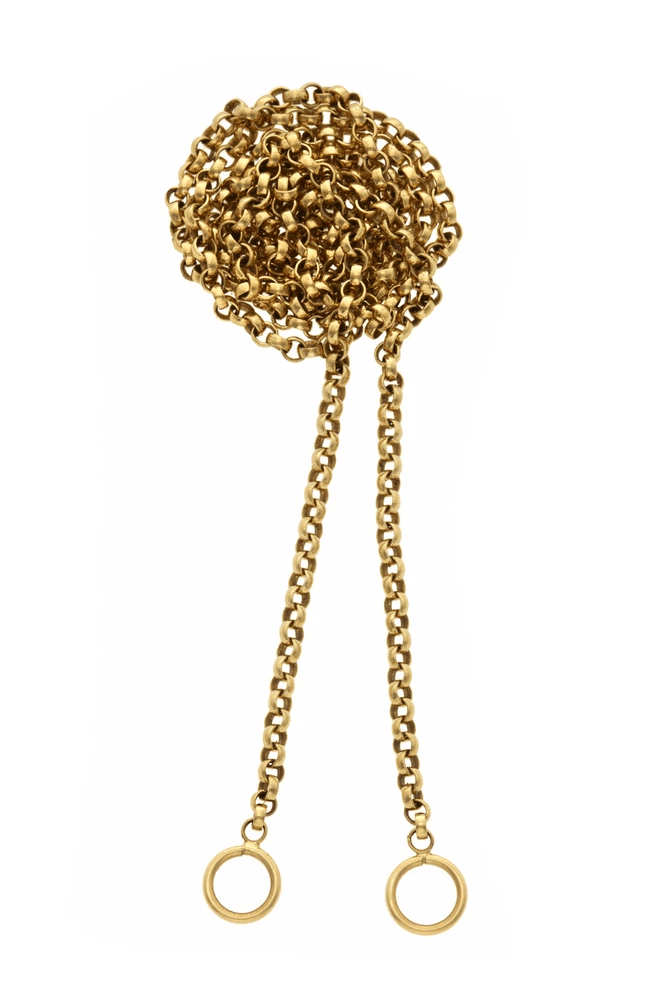 MARLA AARON-Yellow Gold Rolo Chain Necklace - 18"-YELLOW GOLD