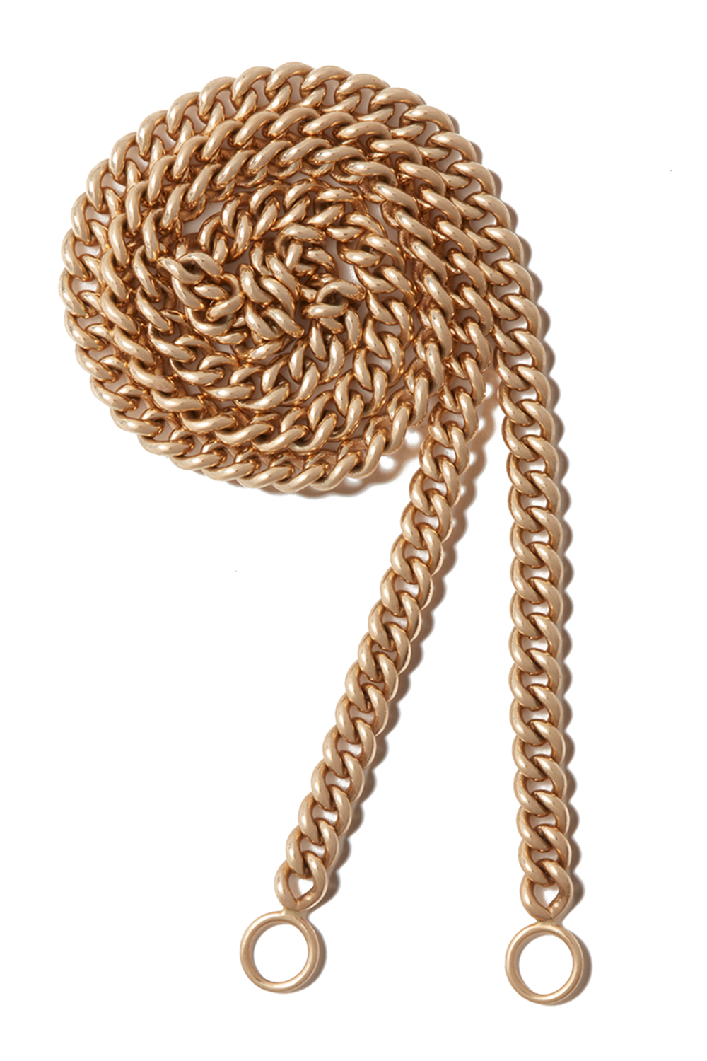 Heavy Curb Chain Necklace - 18in-YELLOW GOLD-18-JEWELRYFINE JEWELNECKLACE O-MARLA AARON