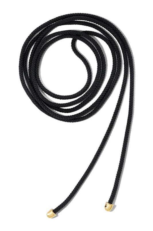 Black Knot The String Project Necklace - Yellow Gold-YELLOW GOLD-48-JEWELRYFINE JEWELNECKLACE O-MARLA AARON