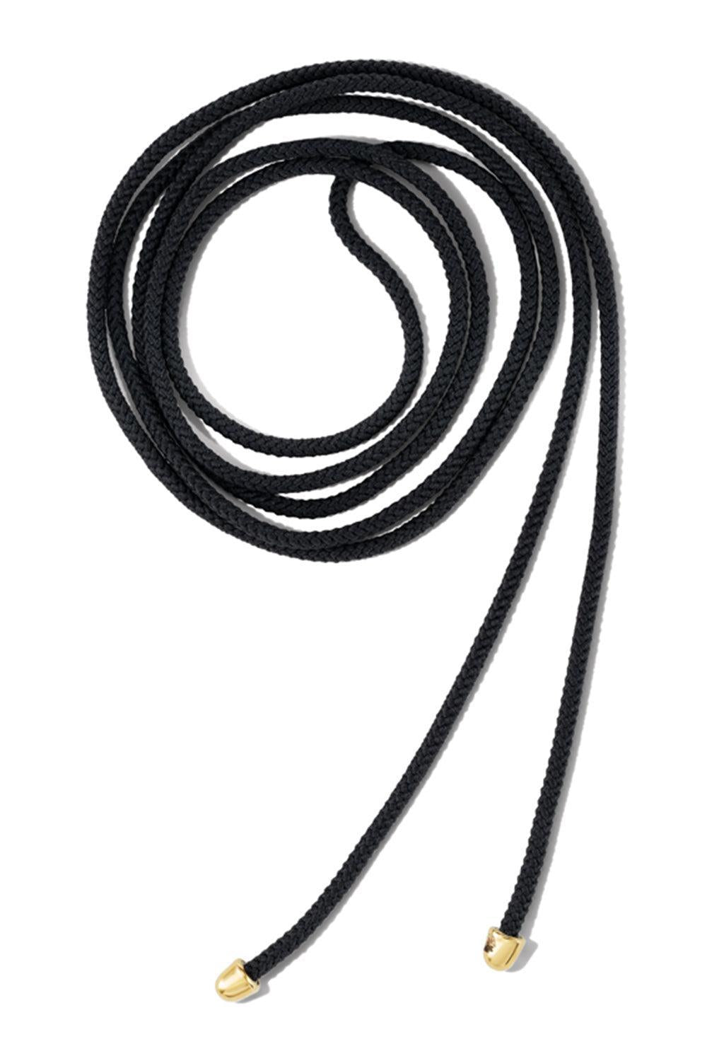 Black Knot The String Project Necklace - Yellow Gold-YELLOW GOLD-48-JEWELRYFINE JEWELNECKLACE O-MARLA AARON