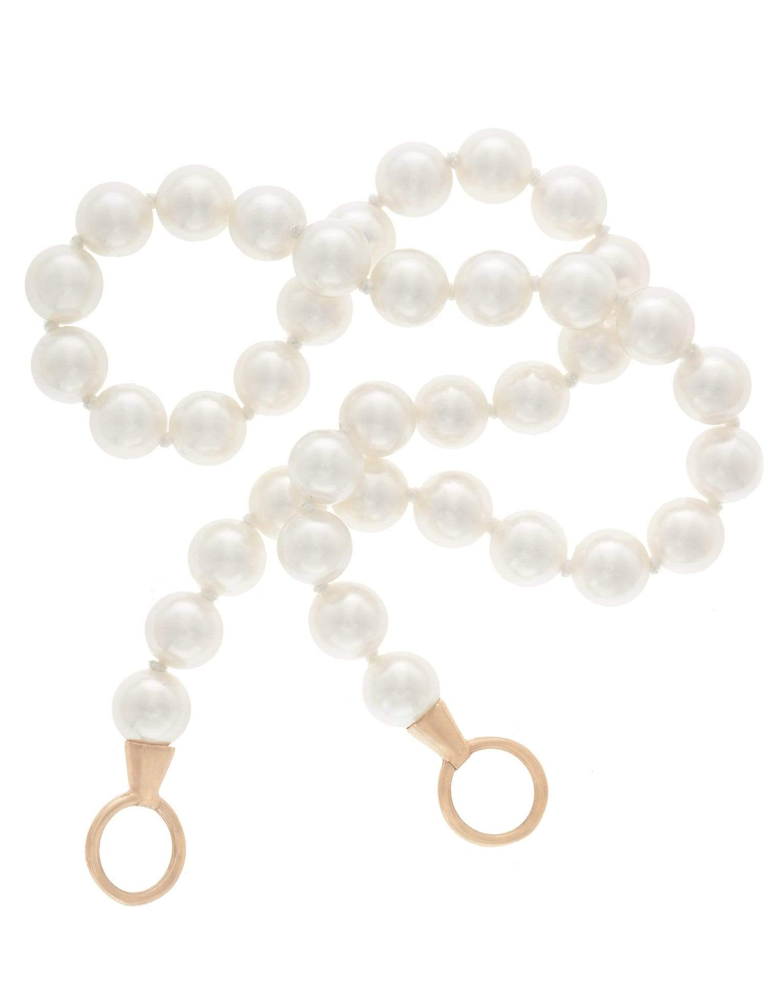 MARLA AARON-Akoya Pearl Strand with Gold Loops-YELLOW GOLD