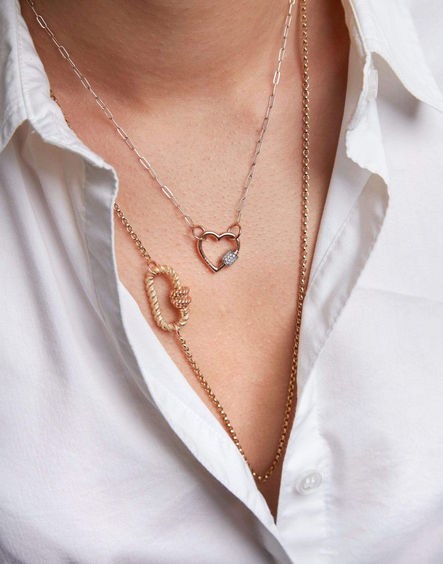 MARLA AARON-Pulley Chain - 32in-YELLOW GOLD