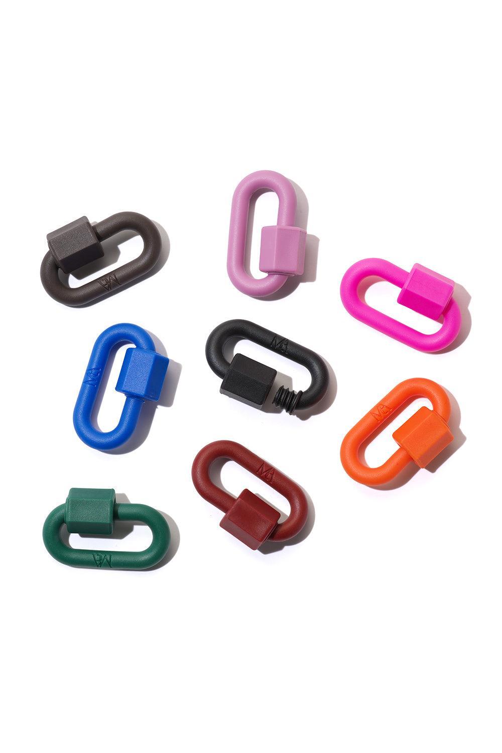 Rubber Chubby Medium Lock - Black-BLACK-JEWELRYFINE JEWELPENDANT-MARLA AARON