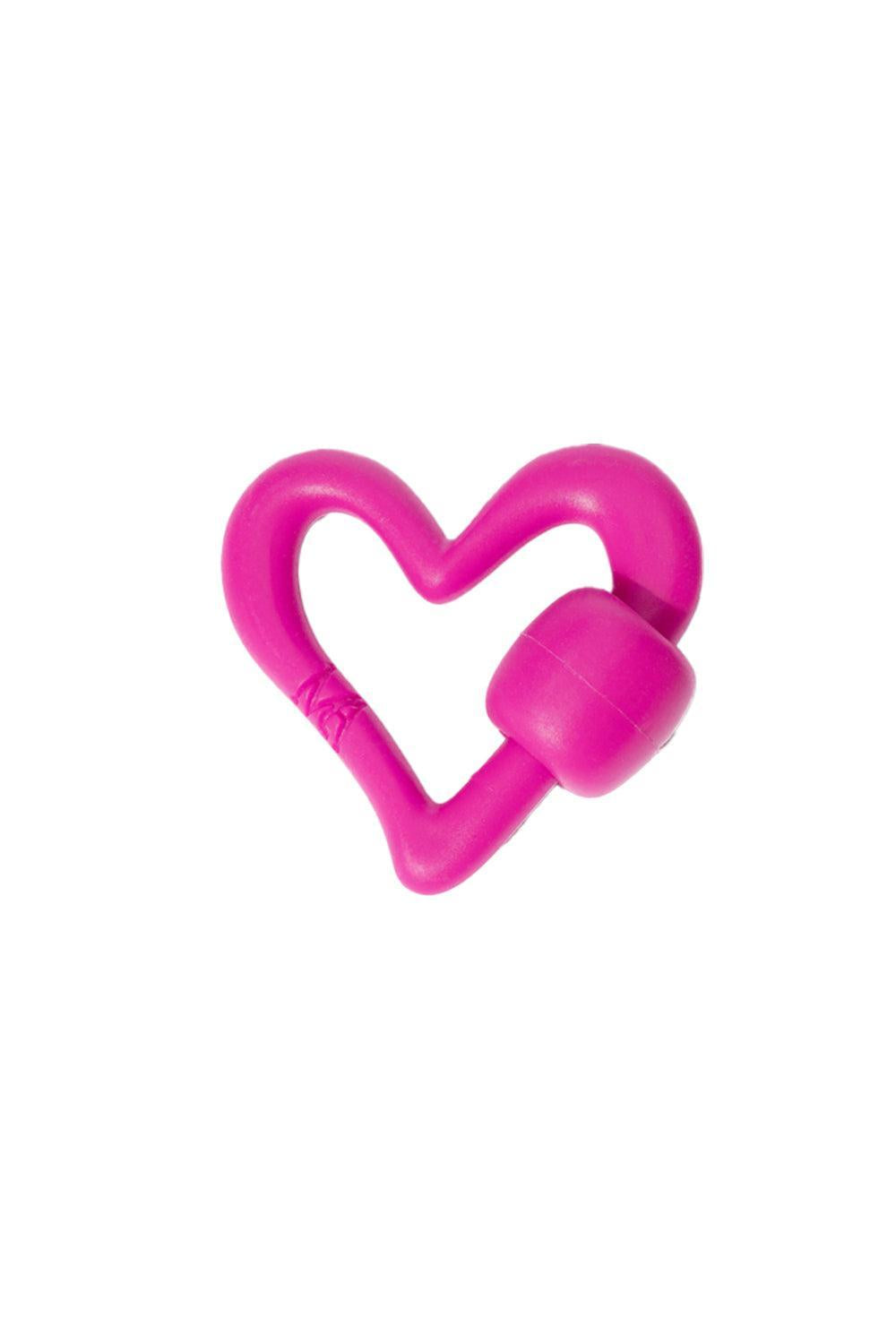 Freeform Heartlock - Flamingo-PINK-JEWELRYFINE JEWELPENDANT-MARLA AARON