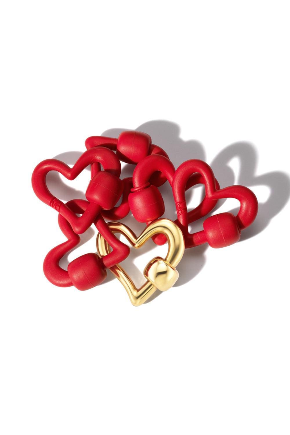 Freeform Heartlock - Red Balloon-RED-JEWELRYFINE JEWELPENDANT-MARLA AARON