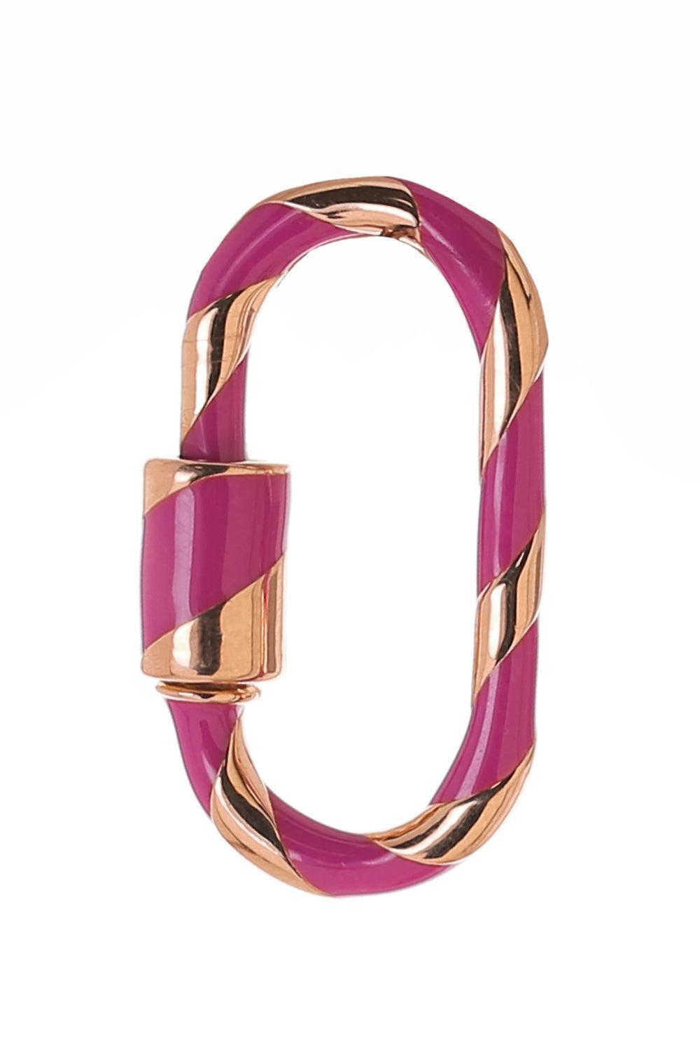 Fuchsia Medium Lock-ROSE GOLD-JEWELRYFINE JEWELPENDANT-MARLA AARON