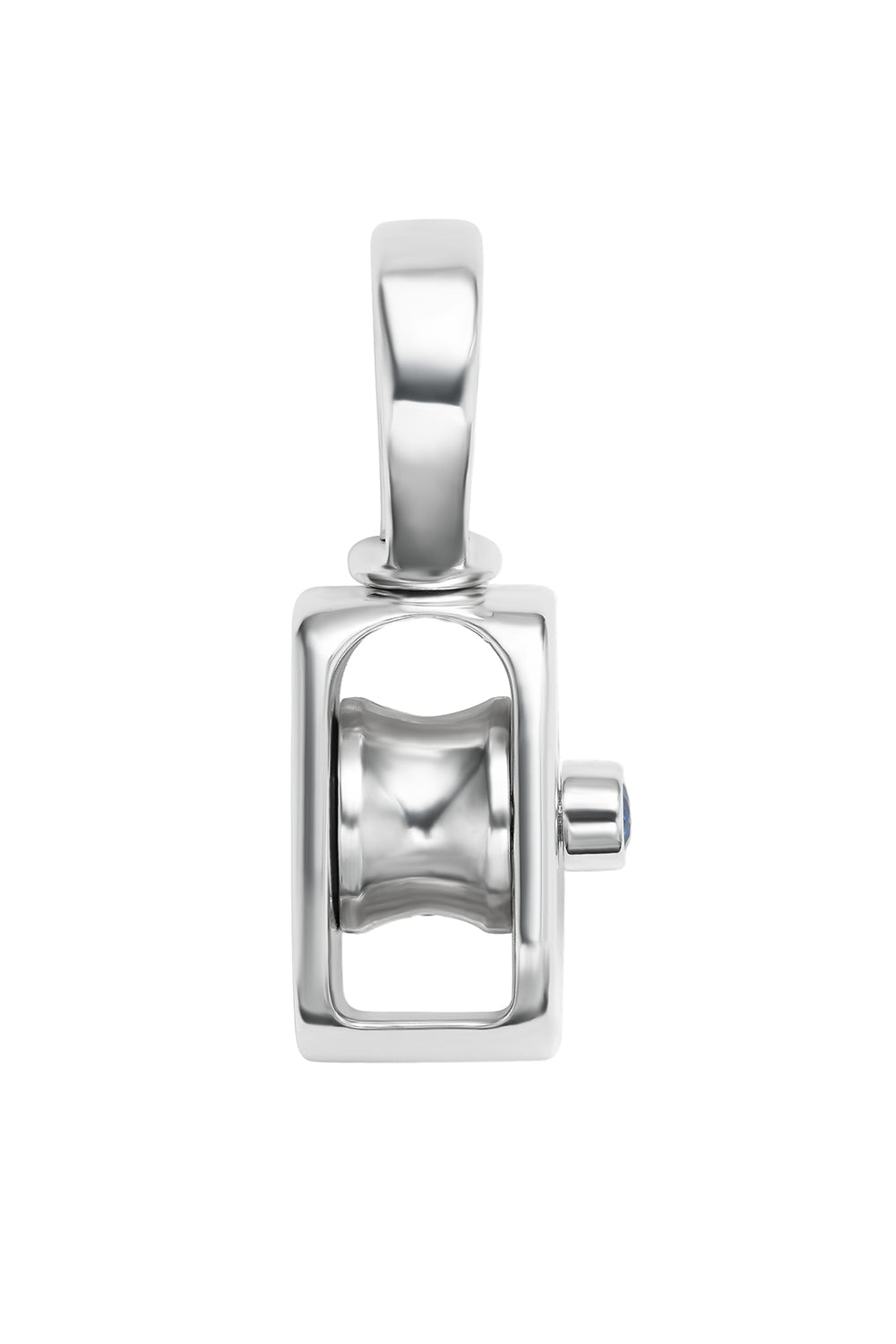 Blue Sapphire Baby Pulley-SILVER-JEWELRYFINE JEWELPENDANT-MARLA AARON