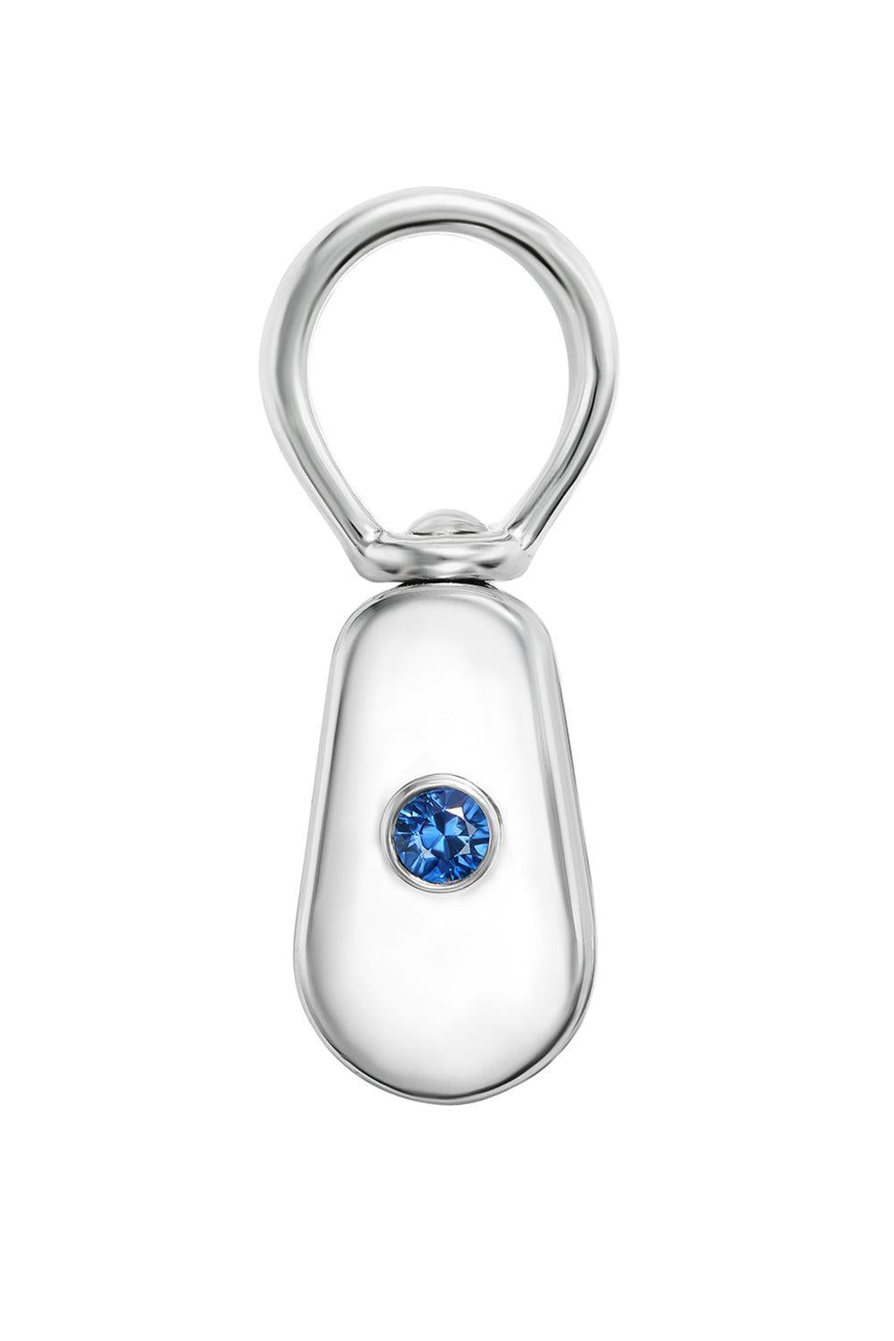 Blue Sapphire Baby Pulley-SILVER-JEWELRYFINE JEWELPENDANT-MARLA AARON
