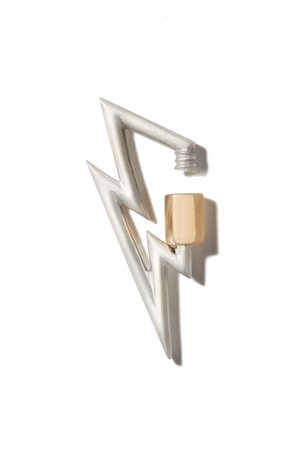 MARLA AARON-Mixed Metal Boltlock-SILVER
