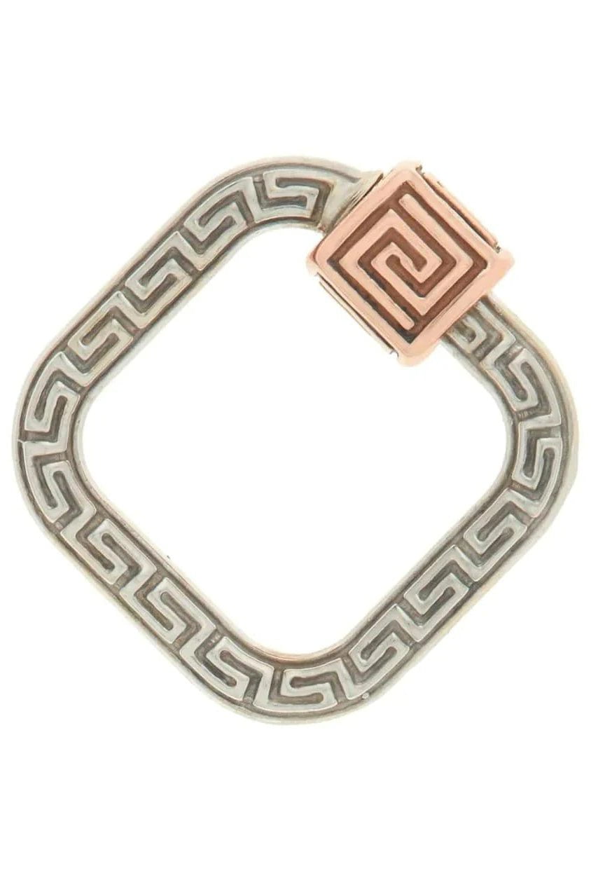 MARLA AARON-Mixed Metal Meander Lock-WHITE GOLD