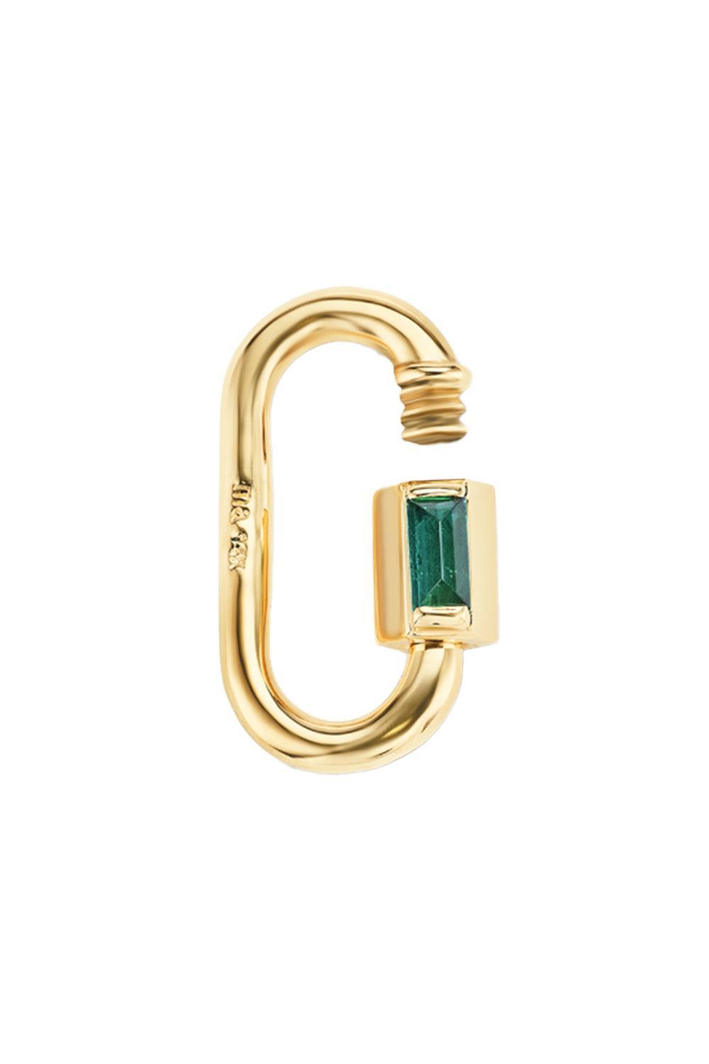 Emerald Solo Babylock-YELLOW GOLD-JEWELRYFINE JEWELPENDANT-MARLA AARON