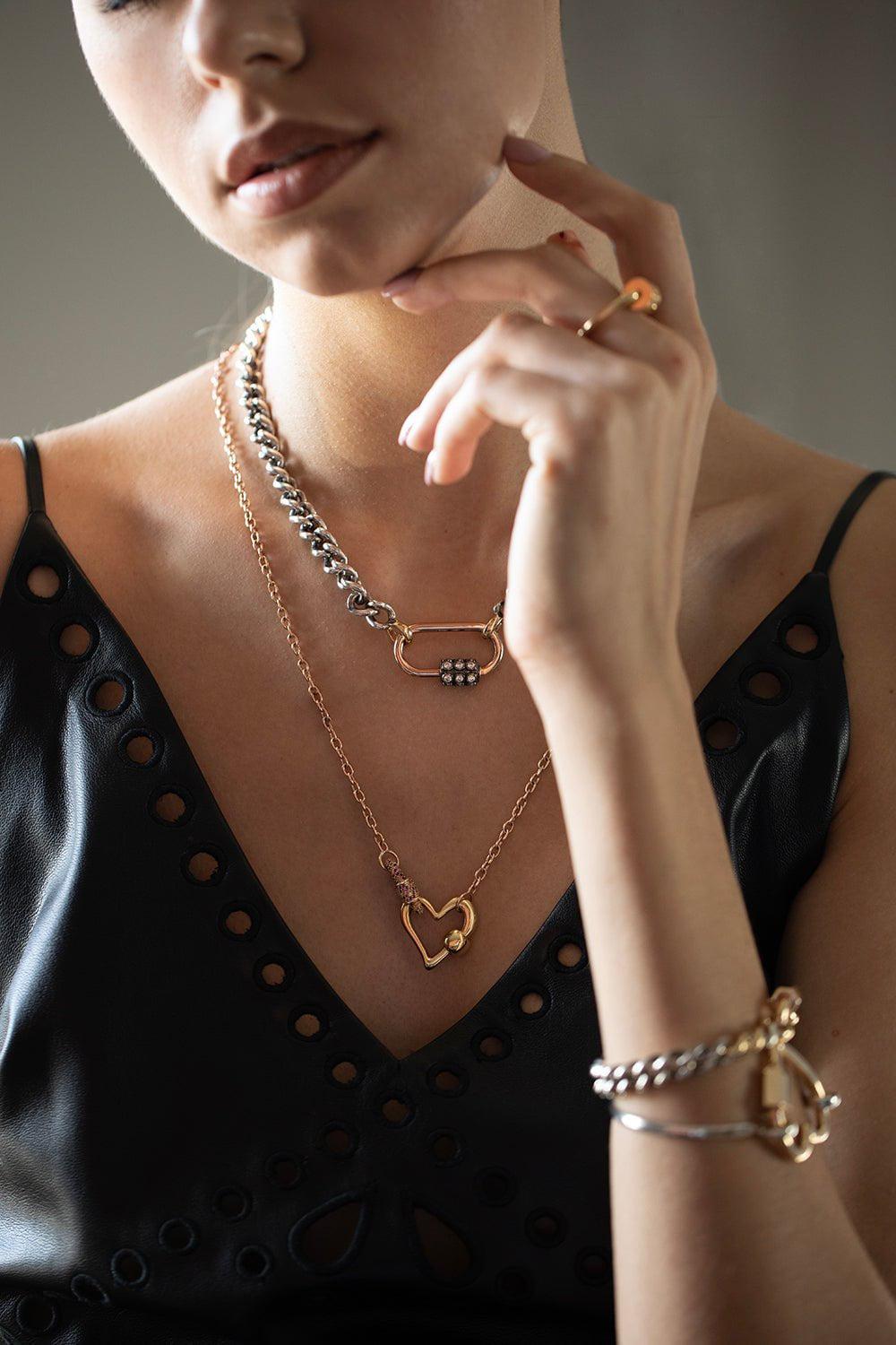 MARLA AARON-Free Form Heartlock-YELLOW GOLD