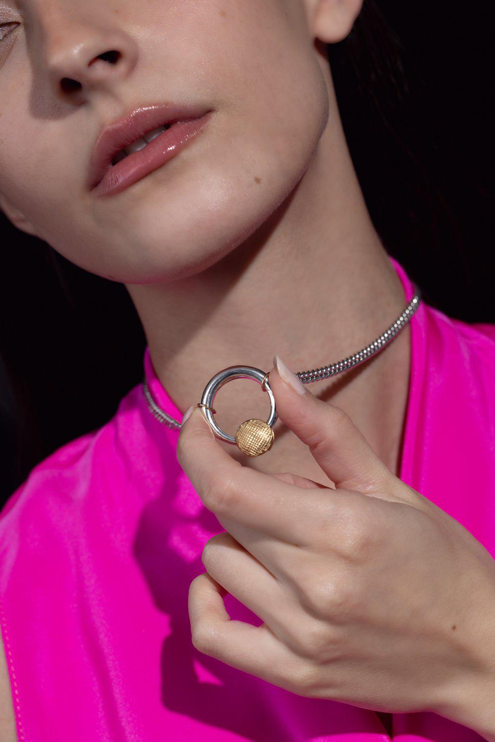 MARLA AARON-Musgrave Two Tone Lock-YELLOW GOLD