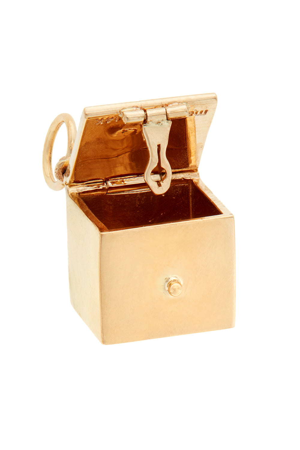 Our Charmed Box Pendant-YELLOW GOLD-JEWELRYFINE JEWELPENDANT-MARLA AARON