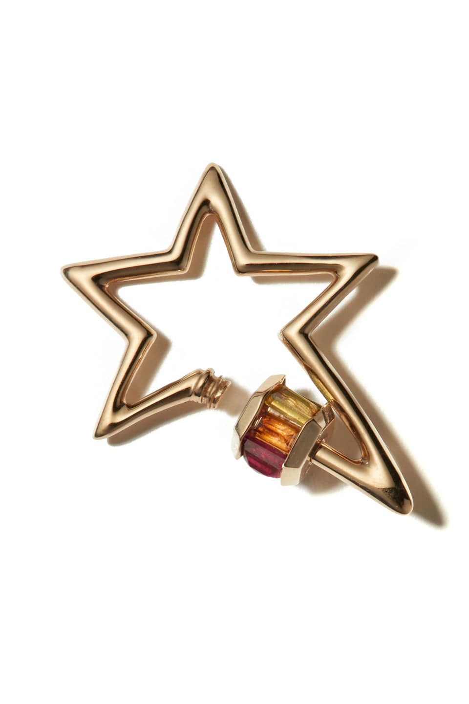 MARLA AARON-Rainbow Baguette Starlock-YELLOW GOLD