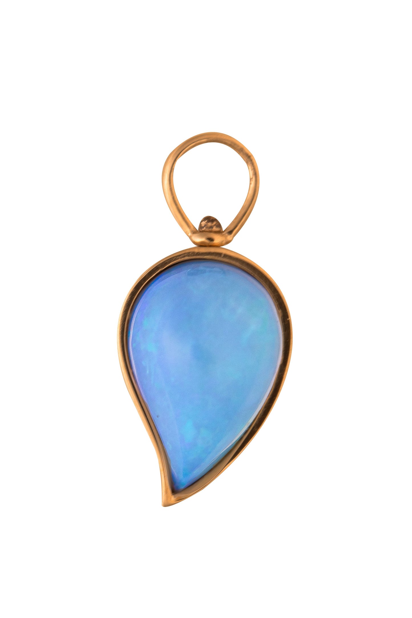 MARLA AARON-Small Opal Drop Charm-YELLOW GOLD