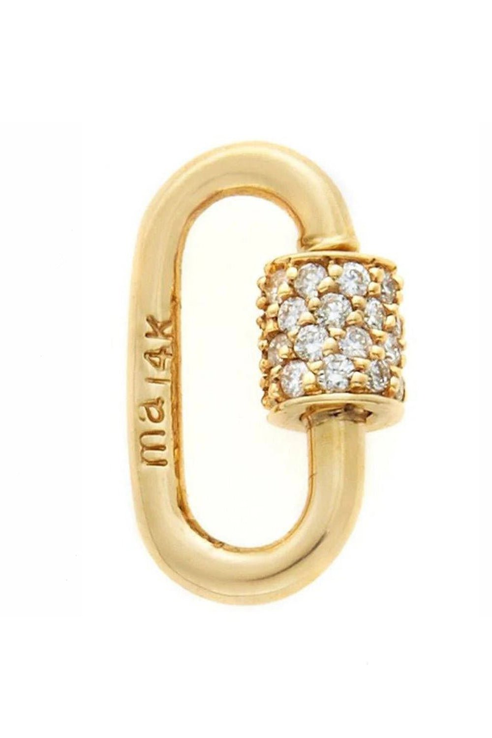 MARLA AARON-Stoned Babylock with Diamonds-YELLOW GOLD