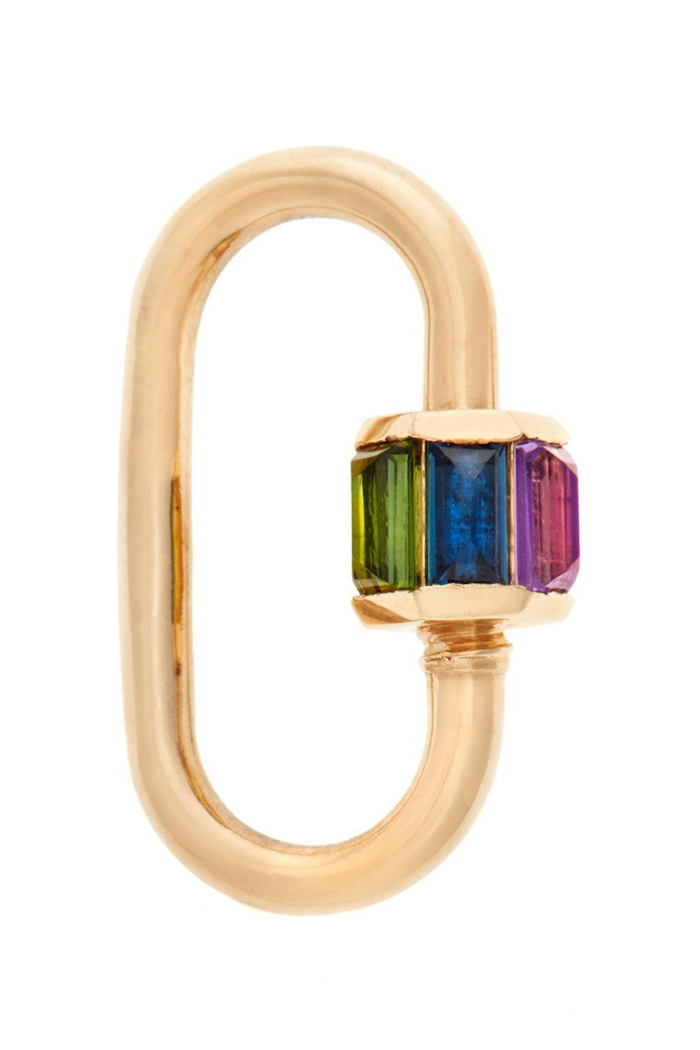 ROYGBV Total Medium Baguette Lock-YLLWGOLD-JEWELRYFINE JEWELPENDANT-MARLA AARON
