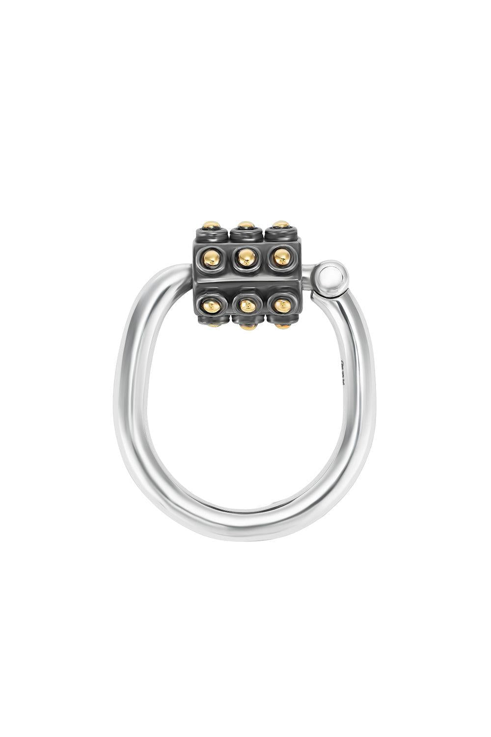 Ball Trundle Lock Ring-YELLOW GOLD-6.5-JEWELRYFINE JEWELRING-MARLA AARON