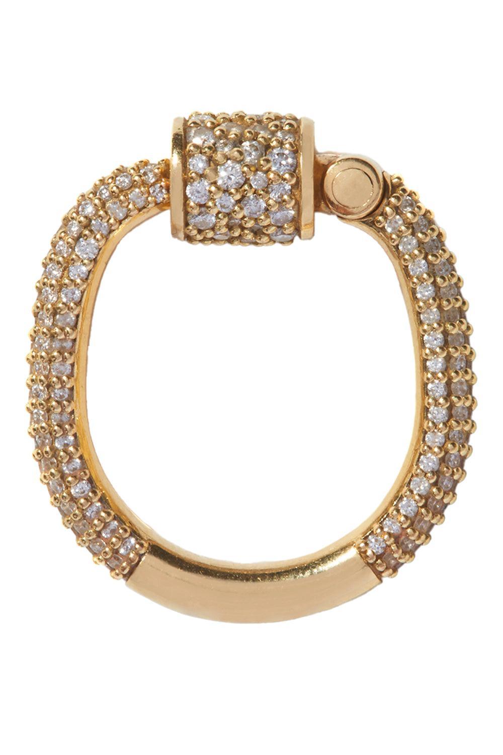 Diamond The Allstone Trundle Lock Ring-YELLOW GOLD-6.5-JEWELRYFINE JEWELRING-MARLA AARON