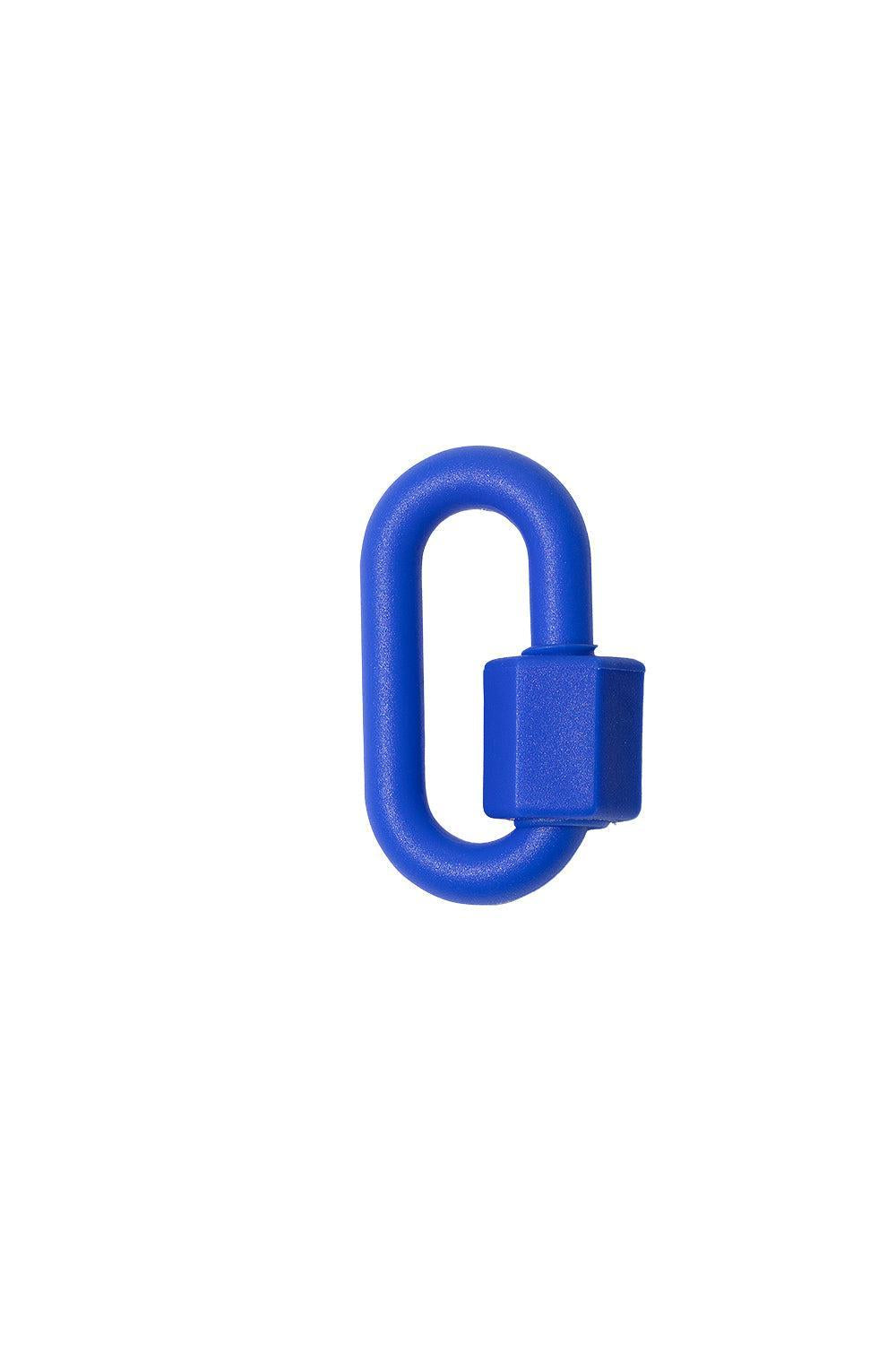 Rubber Chubby Medium Lock - Cobalt-COBALT-JEWELRYFINE JEWELPENDANT-MARLA AARON