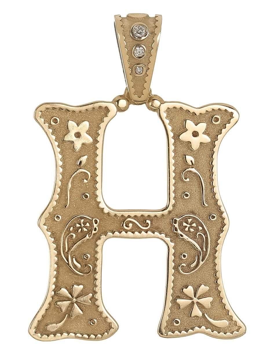 MARLO LAZ-Southwestern H Charm-YELLOW GOLD