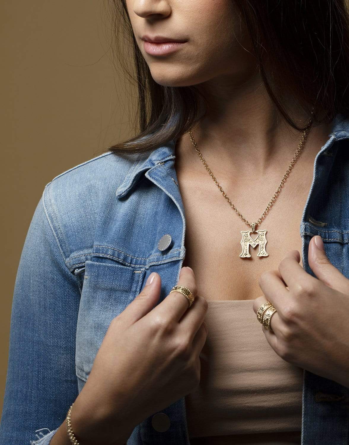 MARLO LAZ-Southwestern M Charm-YELLOW GOLD